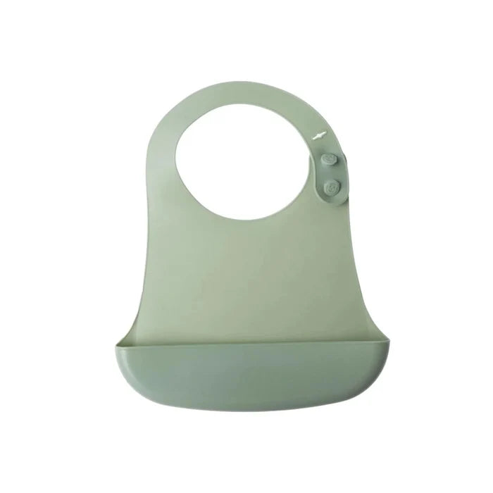 baby plus Silicone Bib - Green - ebebek
