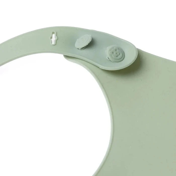 baby plus Silicone Bib - Green - ebebek