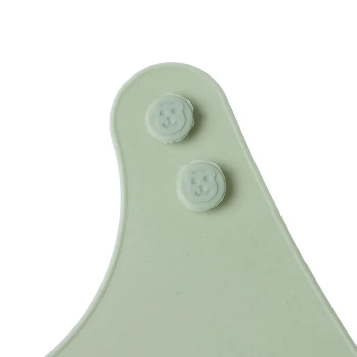 baby plus Silicone Bib - Green - ebebek