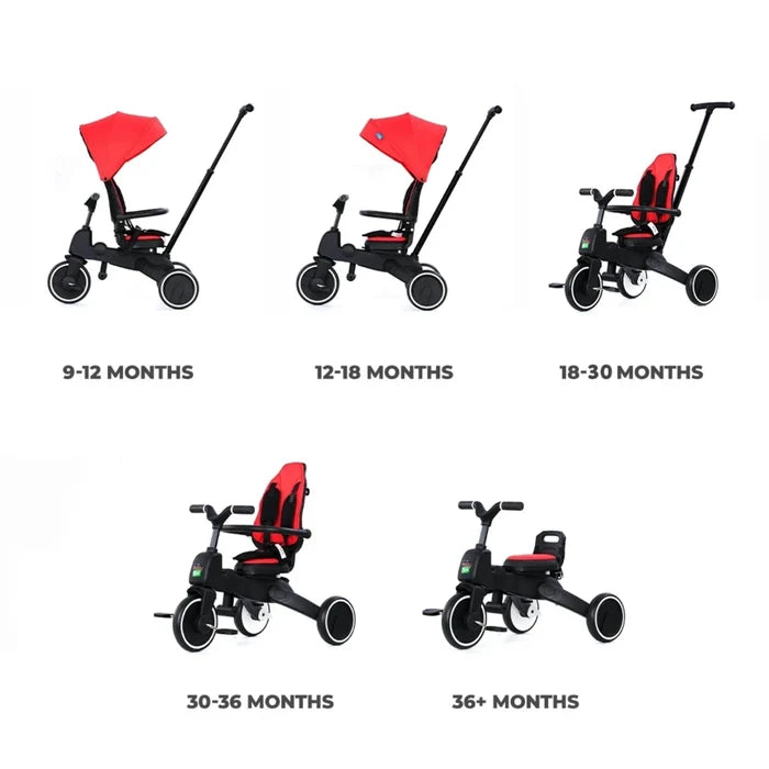 baby toys 3 in 1 Panda Foldable Trike Tricycles - ebebek - Black Friday