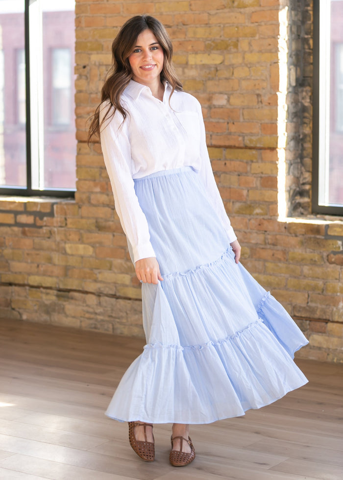 Bailey Cotton Gauze Button Down Top IC Tops
