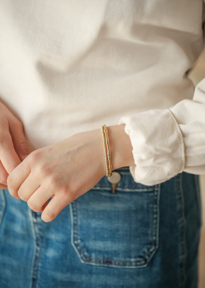Bamboo Bangle Bracelet Accessory