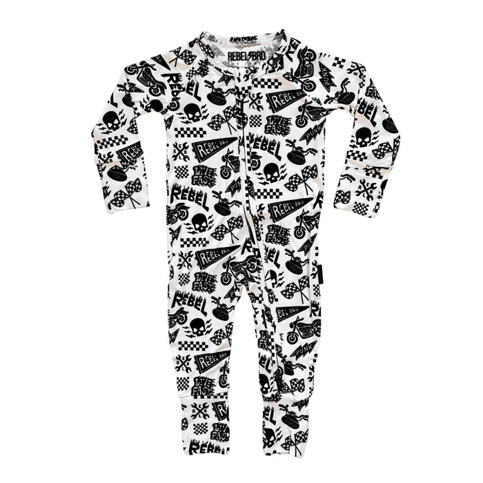 Bamboo Zippy Sleeper in Live Fast