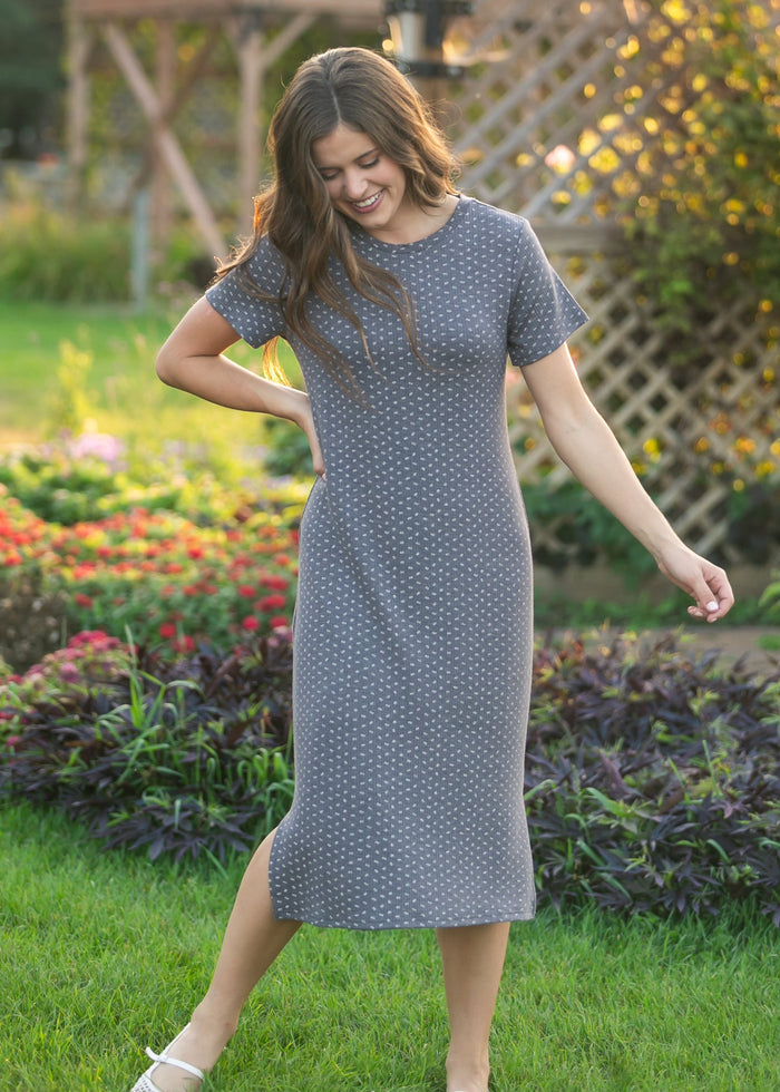 Baylor Floral Ribbed Tee Shirt Dress IC Dresses