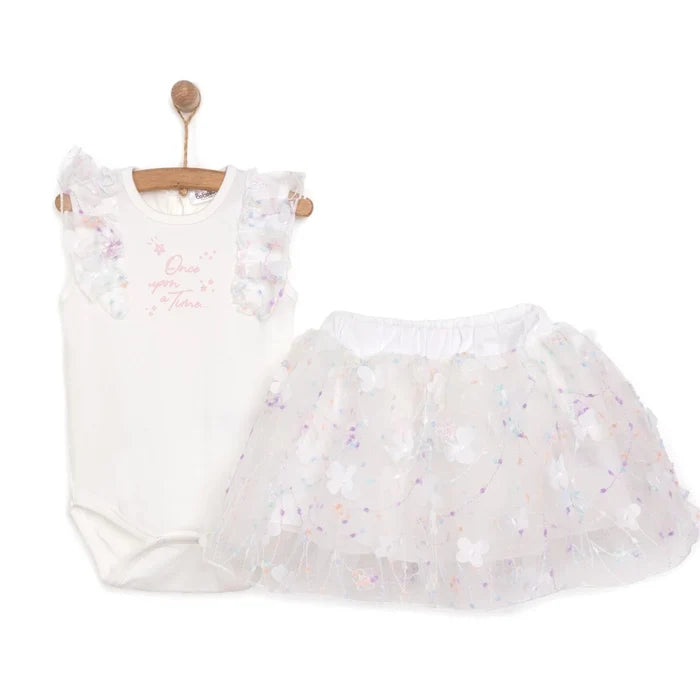 Bebetto Cute Fairy Girl Blouse - Skirt - Ecru Ecru - ebebek