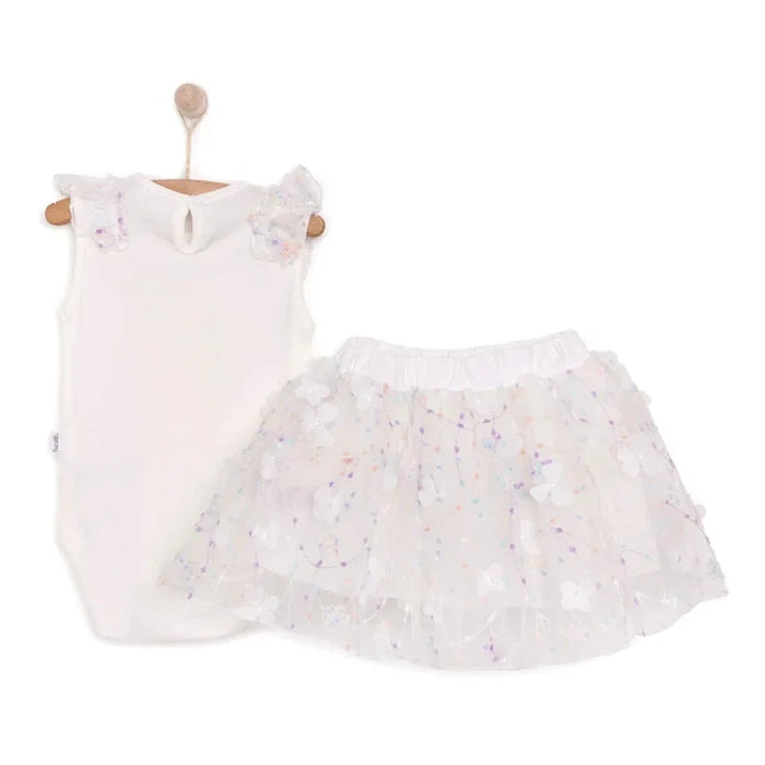 Bebetto Cute Fairy Girl Blouse - Skirt - Ecru Ecru - ebebek