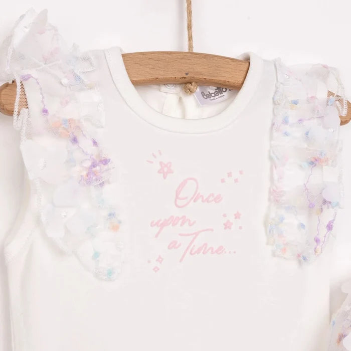 Bebetto Cute Fairy Girl Blouse - Skirt - Ecru Ecru - ebebek