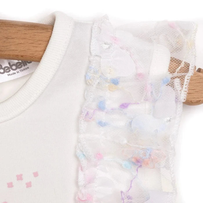 Bebetto Cute Fairy Girl Blouse - Skirt - Ecru Ecru - ebebek