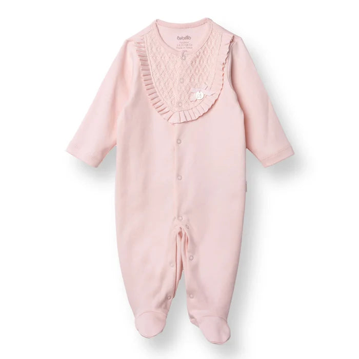 Bebetto Newborn Footed Jumpsuit - Pink - ebebek - Black Friday