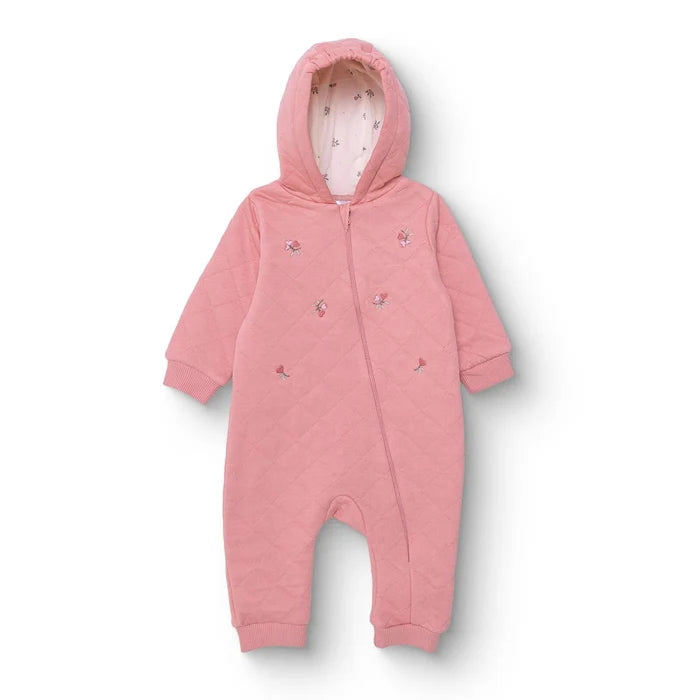 Bebetto Newborn Footless Jumpsuit - Light Rose - ebebek - Black Friday
