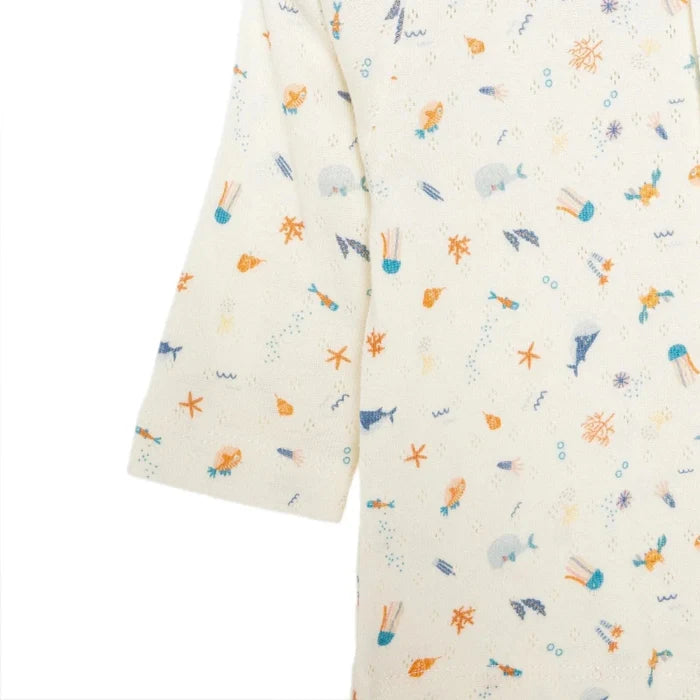 Bebetto Ship Boy Boy Cardigan - Footed Bottom - Navy Blue Navy Blue - ebebek