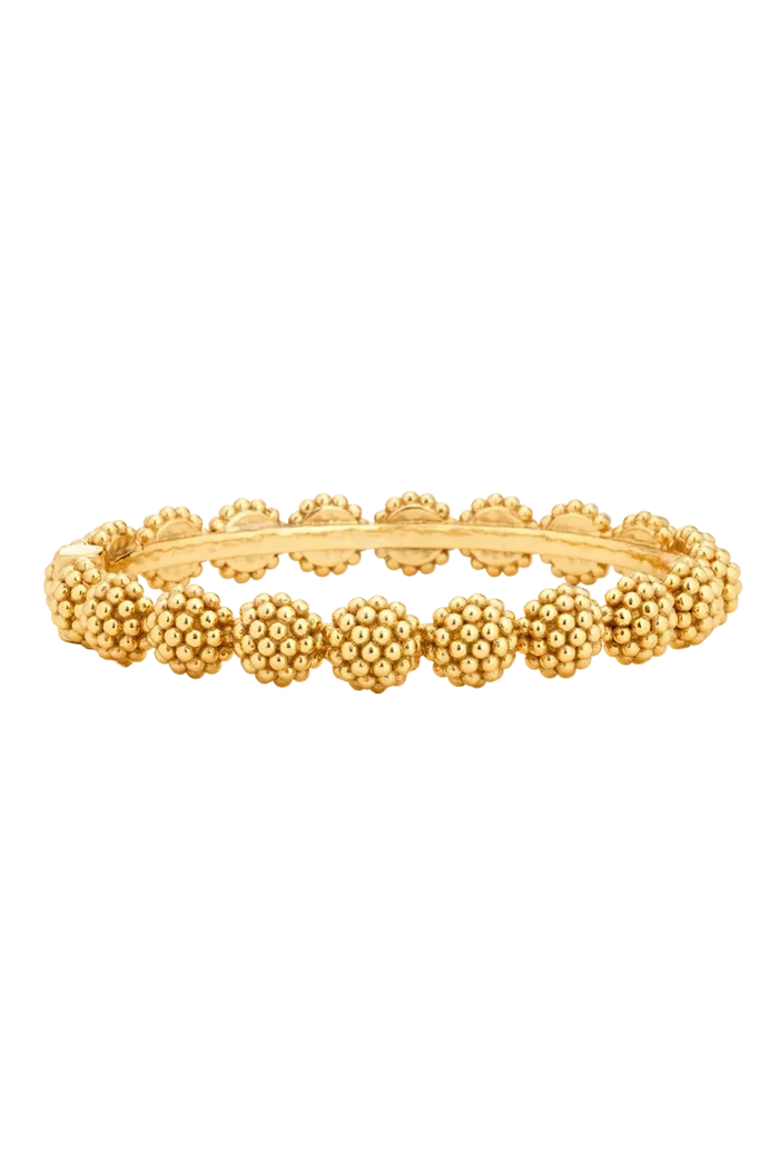 Capucine De Wulf Berry Eternity Hinged Bangle in gold
