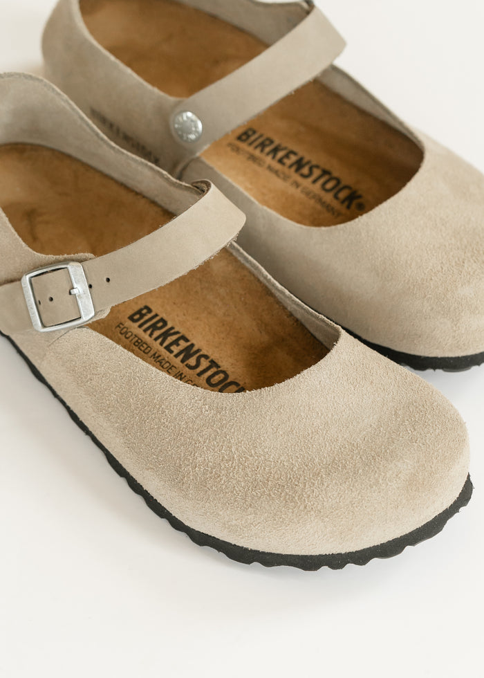 Birkenstock® Taupe Mantova Suede Low Shoe Shoes 6
