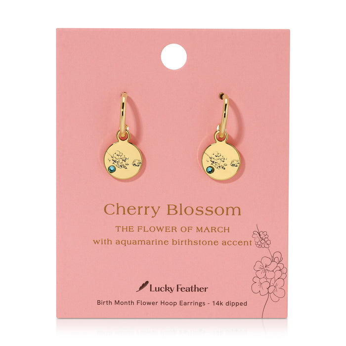 March - Cherry Blossom/Aquamarine