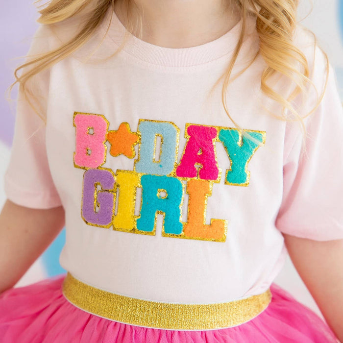 Birthday Girl Patch Short Sleeve T-Shirt - Ballet - Kids