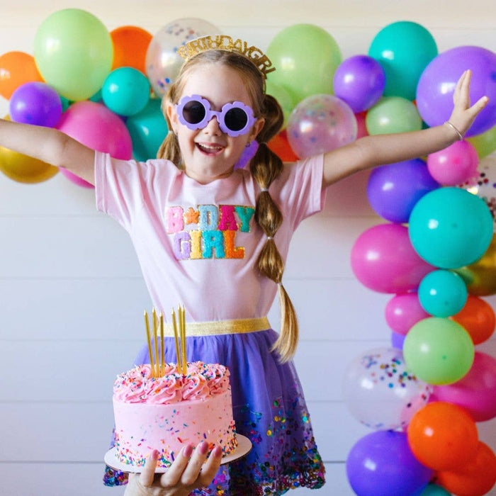 Birthday Girl Patch Short Sleeve T-Shirt - Ballet - Kids