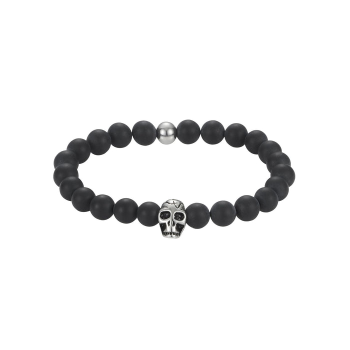 Black Agate Steel Bracelet