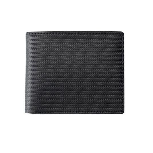 Black Carbon Fibre Leather Wallet