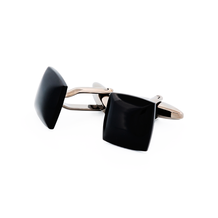 Black Cat's Eye Stone Cufflinks