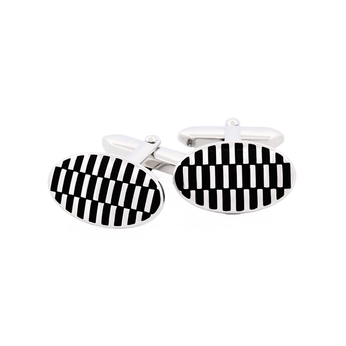 Black Enamel Cufflinks