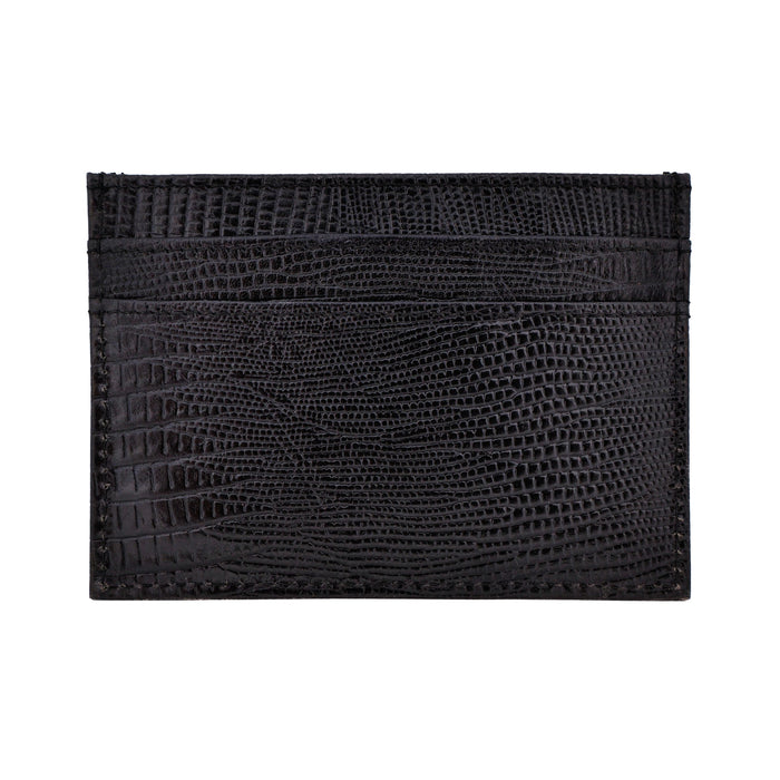 Black Florence Leather Card Wallet