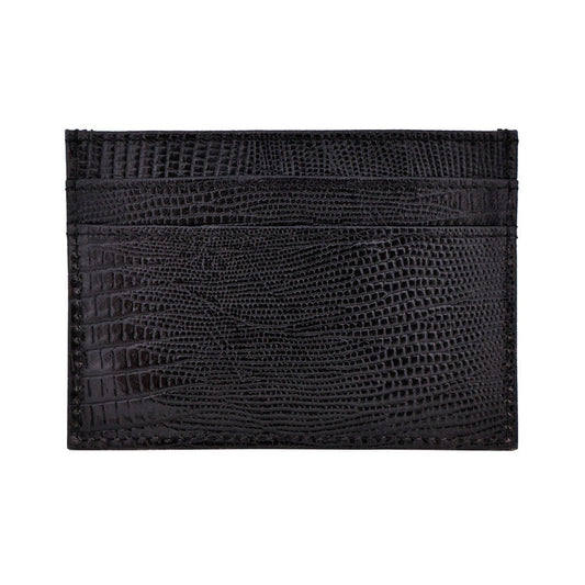 Black Florence Leather Card Wallet