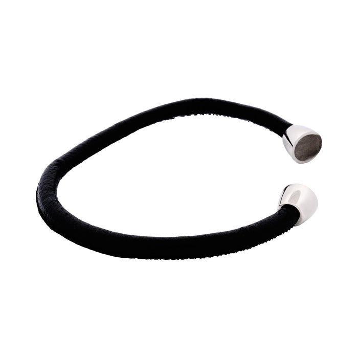 Black Leather Bracelet