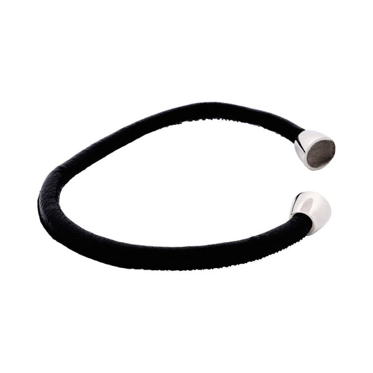 Black Leather Bracelet