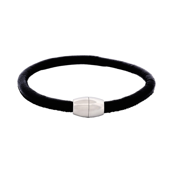 Black Leather Bracelet
