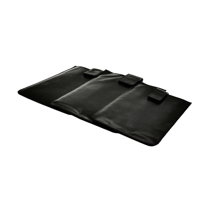 Black Leather iPad-Mini Sleeve