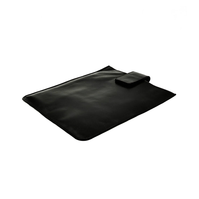 Black Leather Large iPad Sleeve