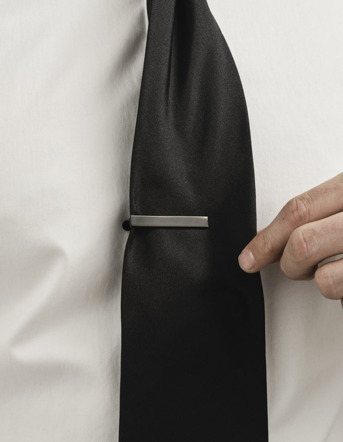Black Plated Tie Clip