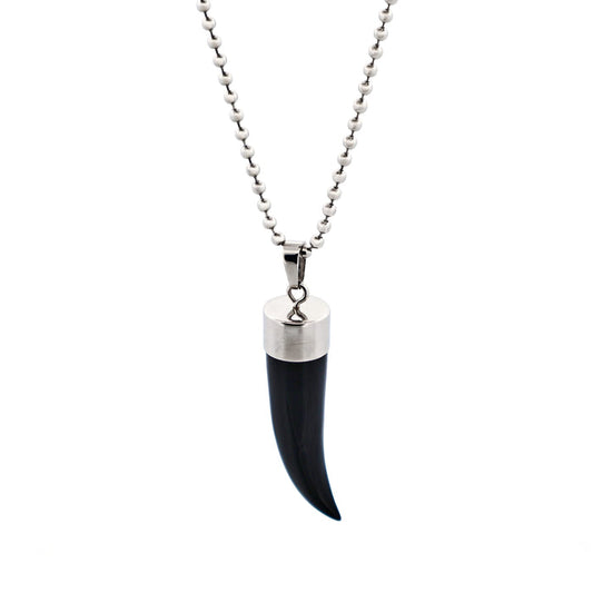 Black Shark S Tooth Pendant