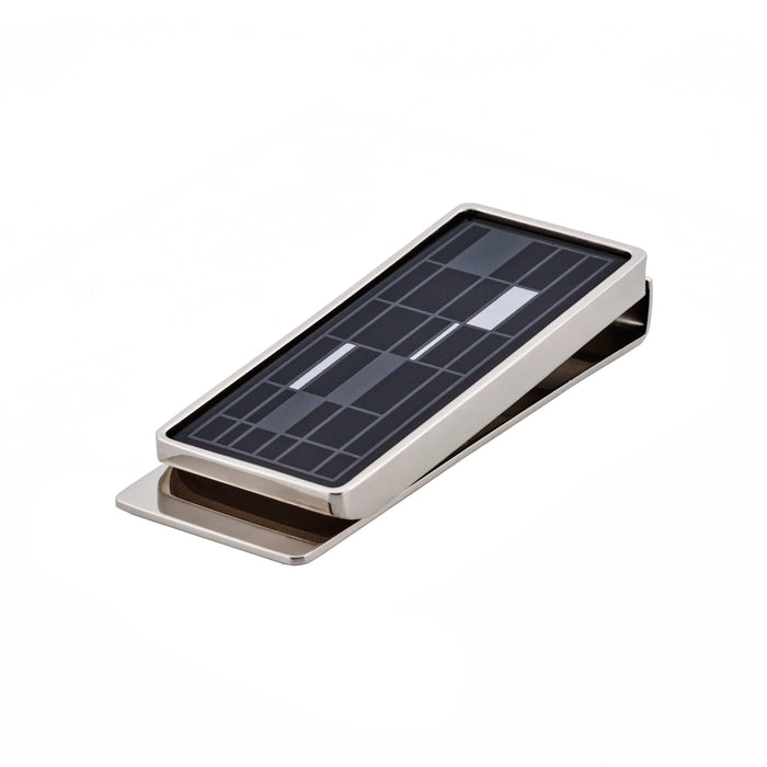 Black & White Enamel Patterned Money Clip
