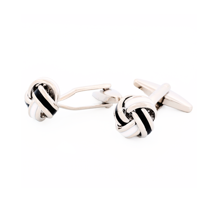 Black & White Knot Cufflinks