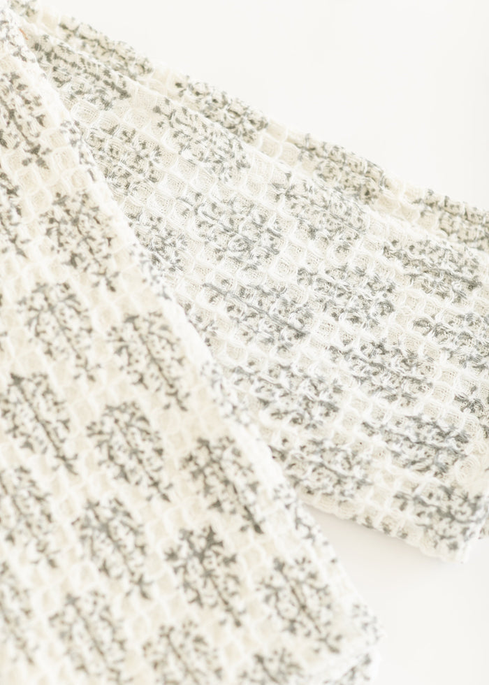 Blomma Block Print Dishtowel FF Home + Lifestyle