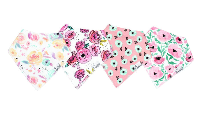 Bloom Baby Bandana Bib Set (4-pack)