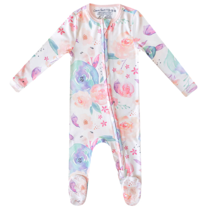 Bloom Zip-up Footie