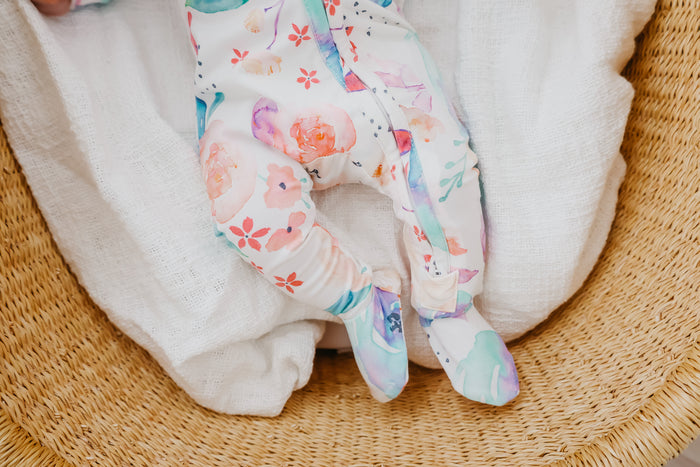 Bloom Zip-up Footie