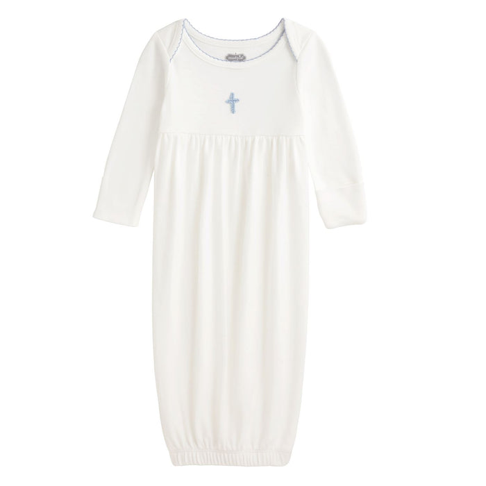 Blue Crochet Cross Gown