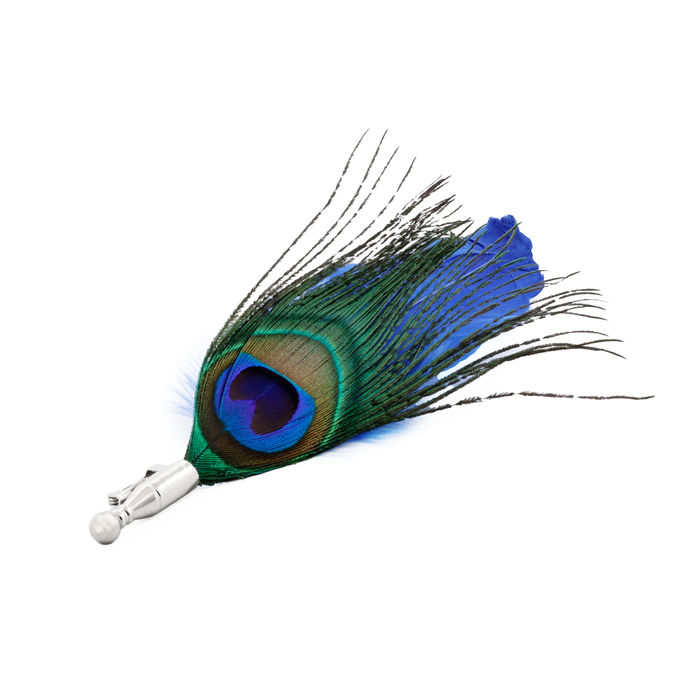 Blue Feather Lapel Pin
