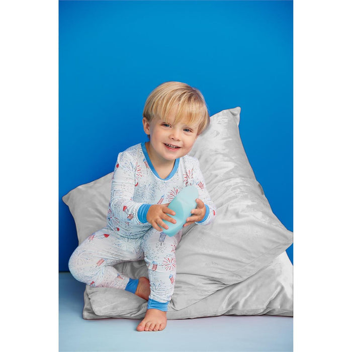 Blue Firework Glow Pj Set