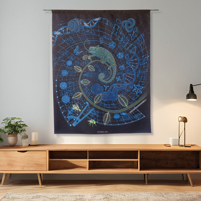 Blueprint 1 Land Tapestry — visionary art by Symbolika