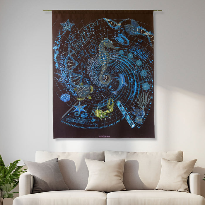Blueprint II Sea Tapestry — Image 2 by Symbolika
