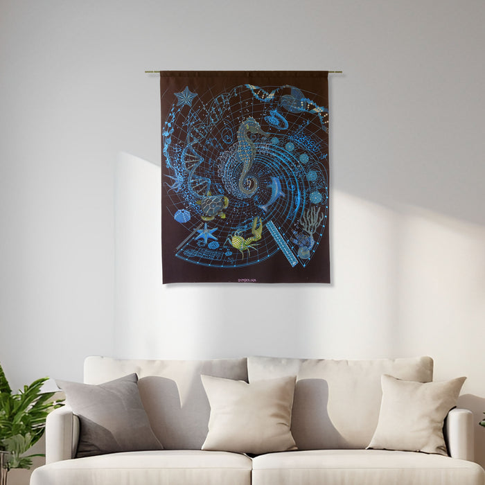 Blueprint II Sea Tapestry — Image 3 by Symbolika