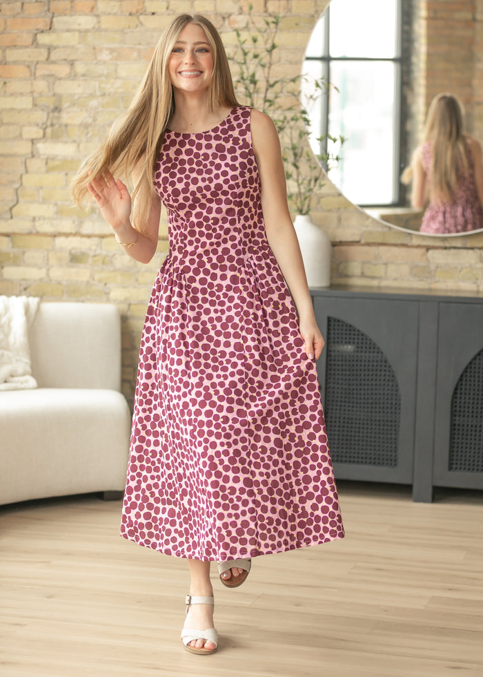 Boatneck Sleeveless  Midi Dress FF Dresses