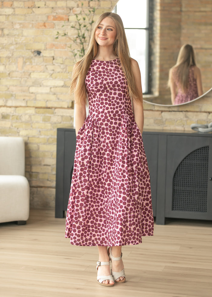 Boatneck Sleeveless  Midi Dress FF Dresses