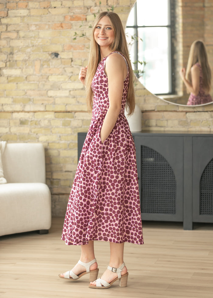 Boatneck Sleeveless  Midi Dress FF Dresses