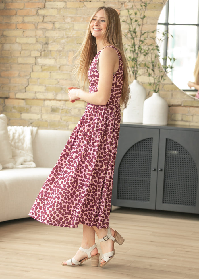 Boatneck Sleeveless  Midi Dress FF Dresses