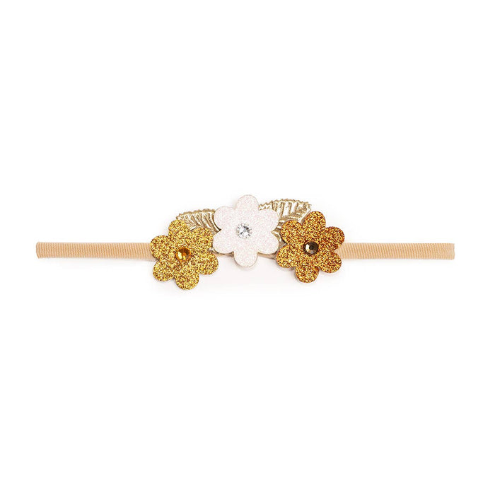 Boho Floral Glitter Baby Headband - Fall Baby Headbands